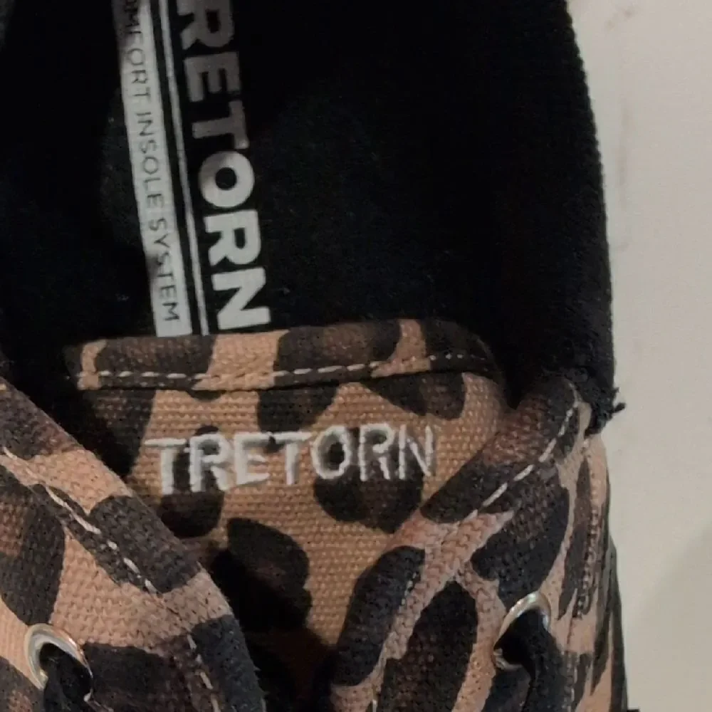 Tretorn Nylite Plus Canvas Leopard Print Women's Sneakers Anthropologie Size 8M